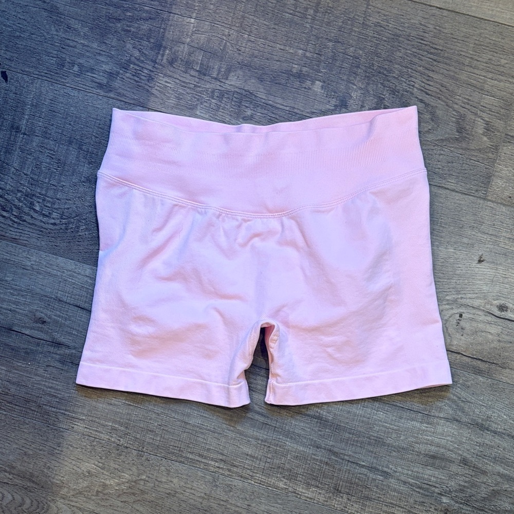 Others Follow Light Pink High-Rise Bike Shorts